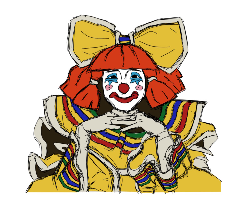 dessin d'une clown