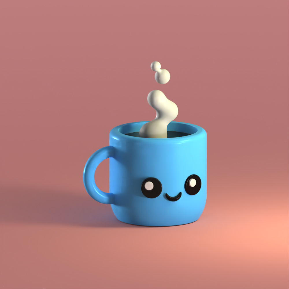 tasse de café en 3D